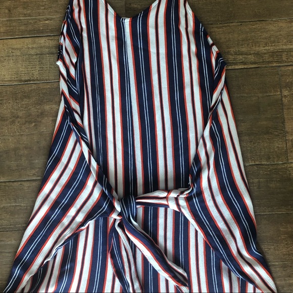 EUC Navy Blue & Orange Striped Jumpsuit GO GATORS - Picture 2 of 4